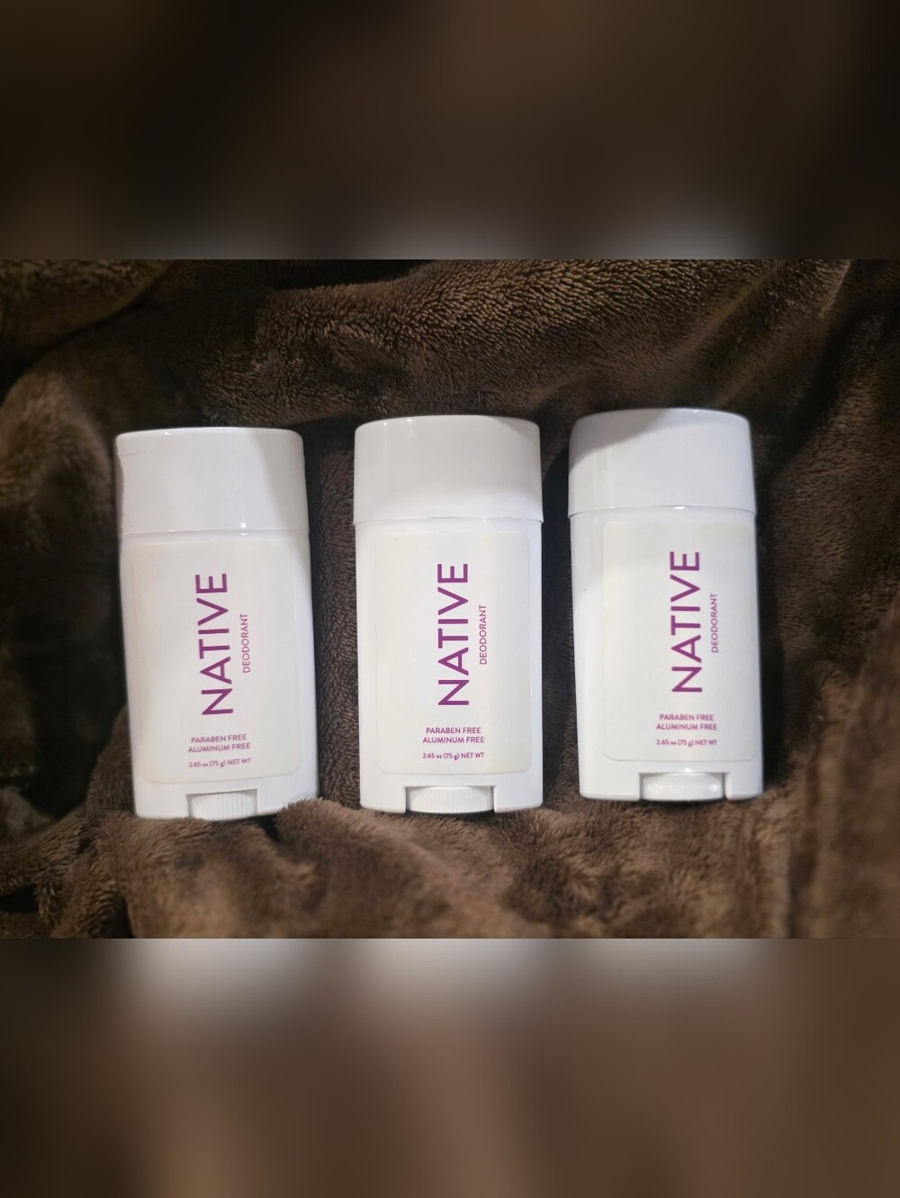 NEW 3 Pack - Native Lavender & Rose Deodorant - Aluminum Free 2.65 oz